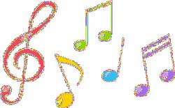 Colorful Musical Notes